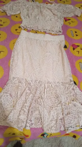 Conjunto feminino todo rendado