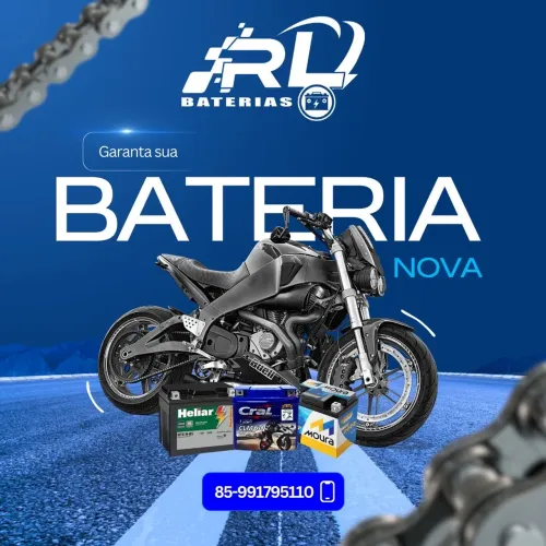 Bateria Nova para Moto - RL Baterias