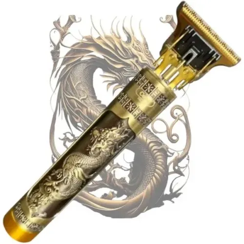 Máquina de Cortar Cabelo Barbear Detalhe Pezinho Acabamento Dragão