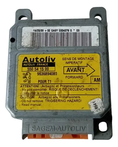Módulo Airbag Peugeot 206 1999 A 2003 *0