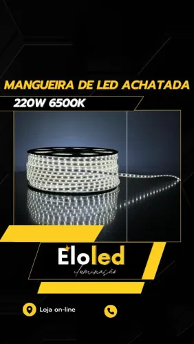 Mangueira de LED Achatada 220W 6500K (Metro)