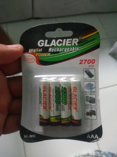 Pilhas Recarregáveis AAA Glacier 2700 mAh