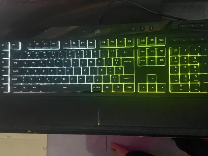 Teclado Gamer Corsair K55 PRO RGB (NOVO), mouse Redragon M913 Elite (wireless) e Mousepad