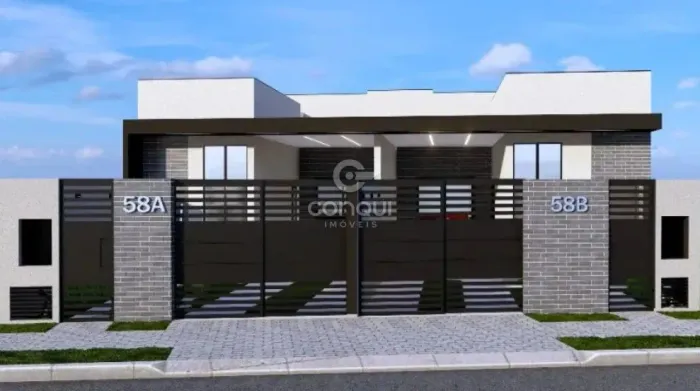 Sobrado Novo - fase final de obra - no Alto Boqueirão | 140m² | 3 Quartos (1 Suíte) | Espa