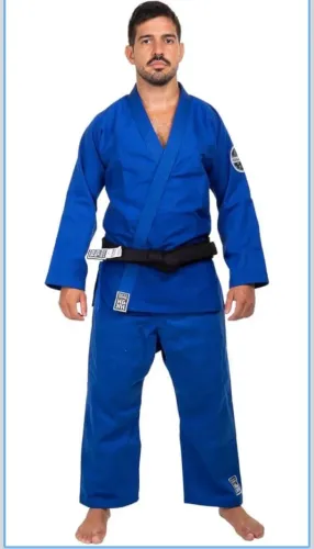 Kimono Trançado Haganah Azul M3 Infantil 
