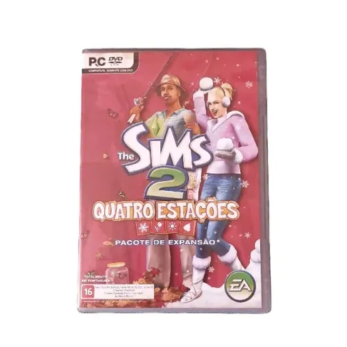 jogo the sims 2 quatro estações pc mídia física dvd pacote de expansão