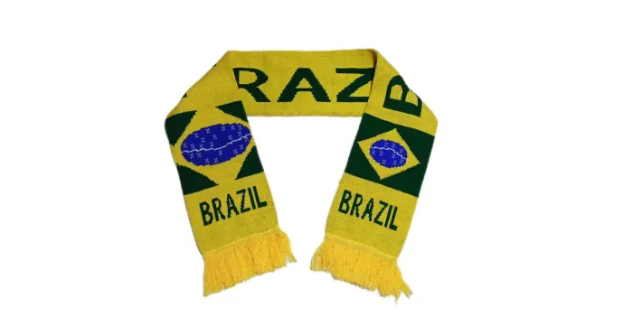 Cachecol Decoração Brazil Esporte Lá 130x17 
