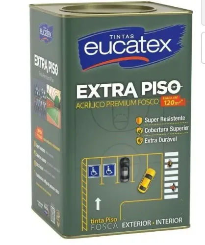 Tinta Eucatex de piso azul 18 lts(Azul)