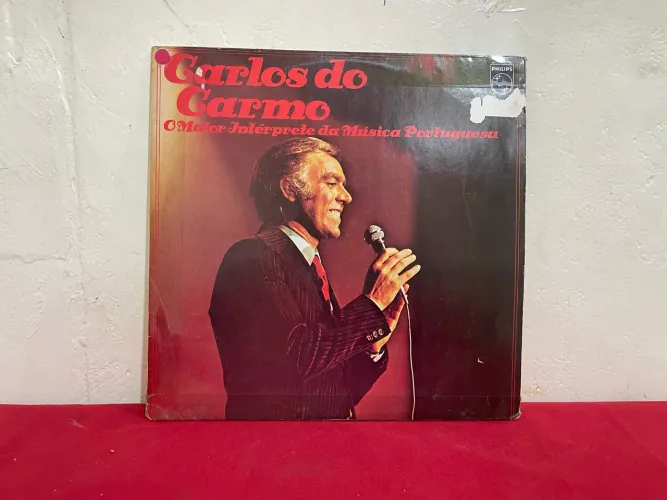 Disco de Vinil Carlos de Carmo O Maior Intérprete da Música Portuguesa 