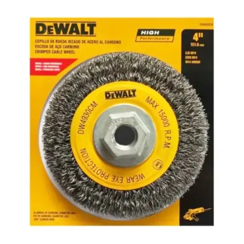 Escova de Aço para Esmerilhadeira 4'' x M14 Dewalt DW4930CM