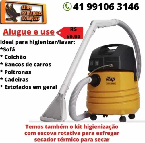 Extratora para higienização de estofados 