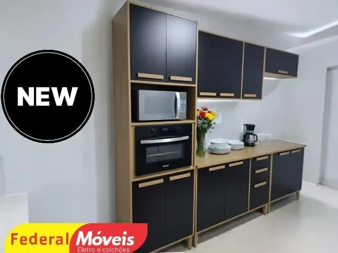 Armário de Cozinha Completa ALL BLACK ENTREGAMOS HOJE
