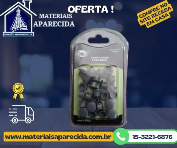 Tampa Furo Parafuso Moveis 10mm ID-3091P