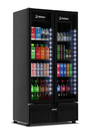 Expositora 2 portas 810 litros para refrigerantes, água e sucos nova com garantia