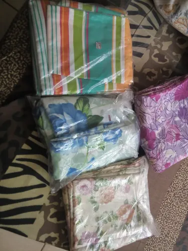 Lençol e fronhas sem elásticos 