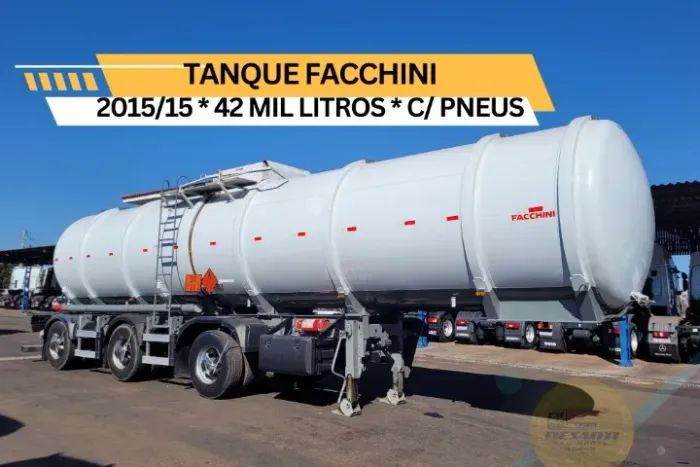 Carreta Tanque Vanderleia Facchini 42mil Lts 2015 C/ Pneus