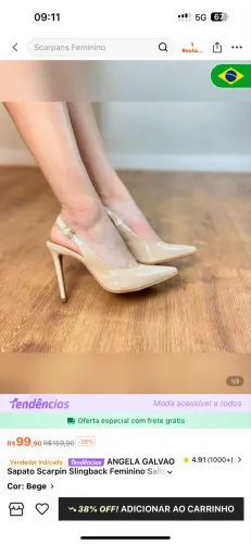 Sandália bege