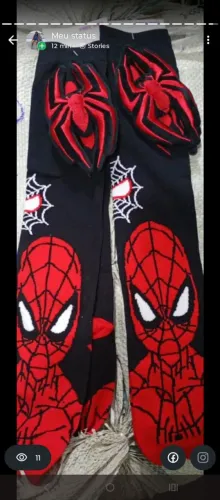 Meia maluca homem aranha 45,00