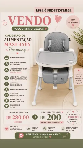 Cadeirão alimentação