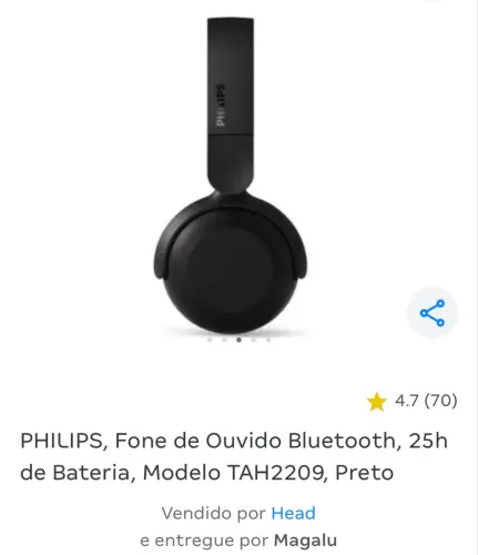 Fone de ouvido Bluetooth