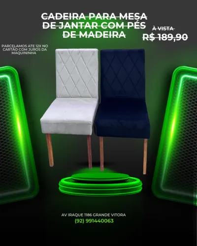 Cadeira para mesa jantar a pronta entrega