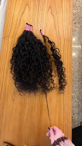 Cabelo Humano Brasileiro - Cacheado 