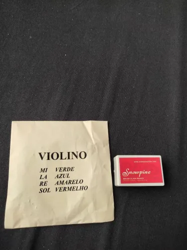 Cordas para violino Mauro Calixto e breu snowpine