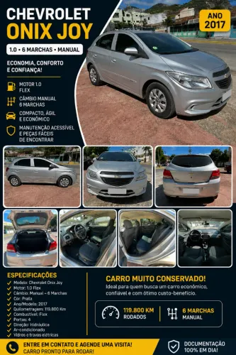 Chevrolet Onix JOY Hatch 1.0 8V Flex Mec. 4P 2017