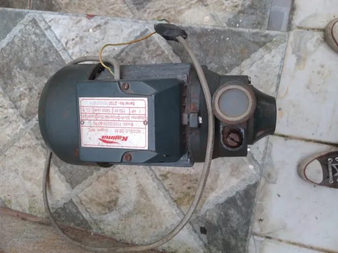 Bomba de água cajima modelo q b 80 110 .220 volts 1 cv