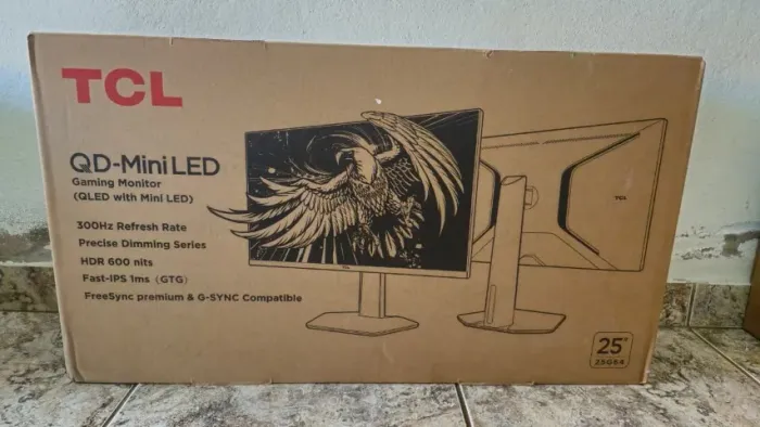 Monitor Gamer TCL 25 Polegadas QLED Mini LED Full HD G64 300Hz 1ms