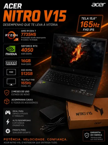 NOTEBOOK GAMER NITRO V15