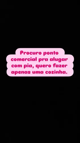 Procuro ponto comercial pra alugar 