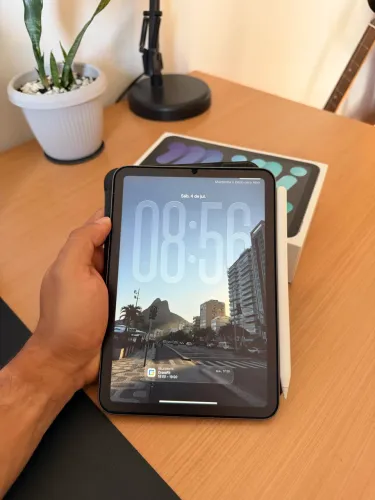 iPad Mini 6 64GB + Caixa e Acessórios | Apple Pencil Opcional
