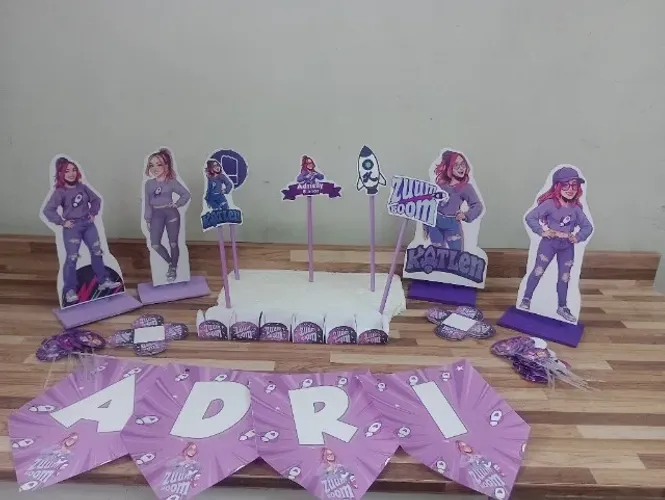 Kit decoração docinho tema: Ketlen