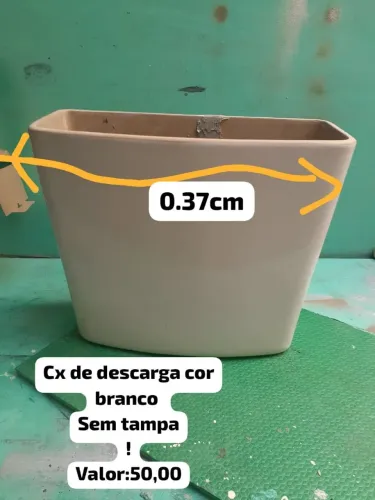 Caixa de descarga sem tampa e sem kit de reparo!