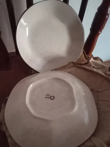 Conjunto de 5 ( cinco) pratos de porcelana Oxford 