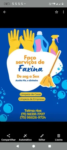 Está precisando de uma faxineira pra organizar sua casa?