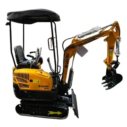 Mini Escavadeira BR15 Brutatec 1,5 Ton Diesel Bomba Dupla Nova