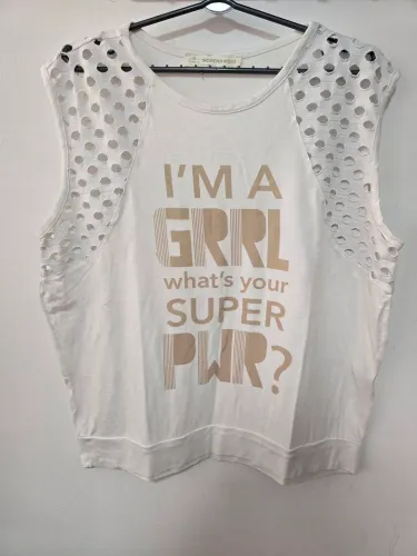 Blusa Morena Rosa branca G