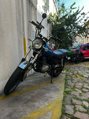 Suzuki Intruder 125 - MOTO ECÔNOMICA - Azul - 2006