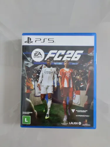 Jogo original, Futebol FC26 para PS5.