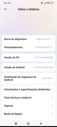 REDMI NOTE 13 256GB