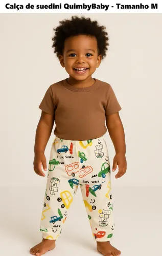 Calça de Suedini Quimby Baby - Tamanho M