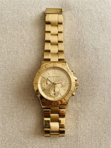 Relógio Michael Kors Chronograph Dourado Original - Seminovo em Ótimo Estado