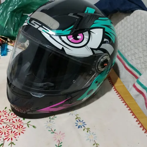LS2 CAPACETE TRIBAL AGUIA VERDE E PRETO