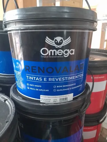 Tinta 16litros acrílica Branco neve fosco interna Omega