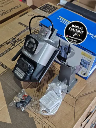 Câmera de segurança com monitoramento e alarme smart