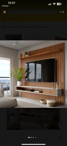 Painel ripado - Home Detroit 220X238 Off White/Nature - Tebarrot