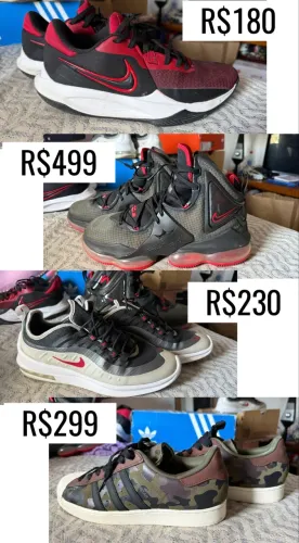 Tênis originais Nike e Adidas Leia NÃO RESPONDO CHAT OLX