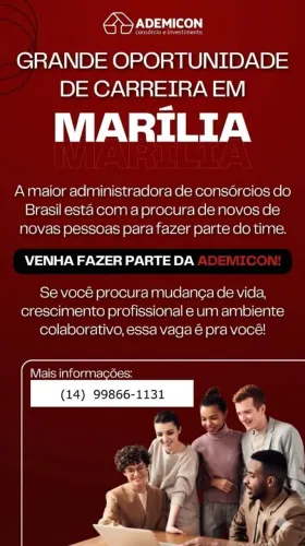 OPORTUNIDADE DE CRESCIMENTO PROFISSIONAL